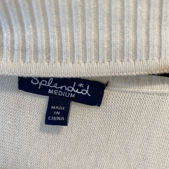 Women’s Splendid White long Sleeved Top, Sized Medium - Picture 3 of 7